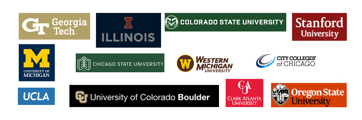 logos for participating universities