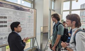 Year 2 annual review poster session Huy Tran and Boulder students