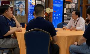 Poster Session:  Group shots of JANUS members viewing posters