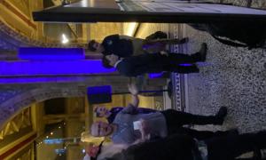 JANUS members at poster session.  Presenting and discussing posters. 