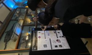 JANUS members at poster session.  Presenting and discussing posters. 