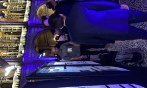 JANUS members at poster session.  Presenting and discussing posters. 